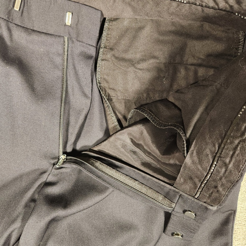 Hugo Boss Dress Pants Mens 44S Black Excellent Pasolini Movie Cuffed Trousers - Picture 6 of 14